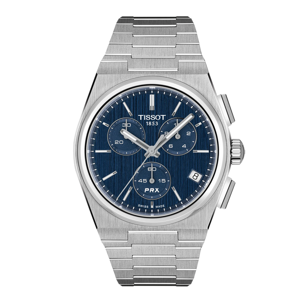 PRX Quartz Chronograph 41mm – Blue on Bracelet