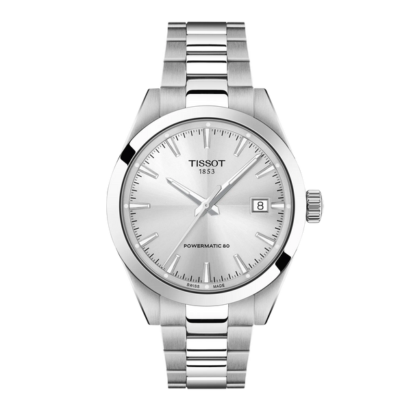 Gentleman 38 mm – Silver on Bracelet