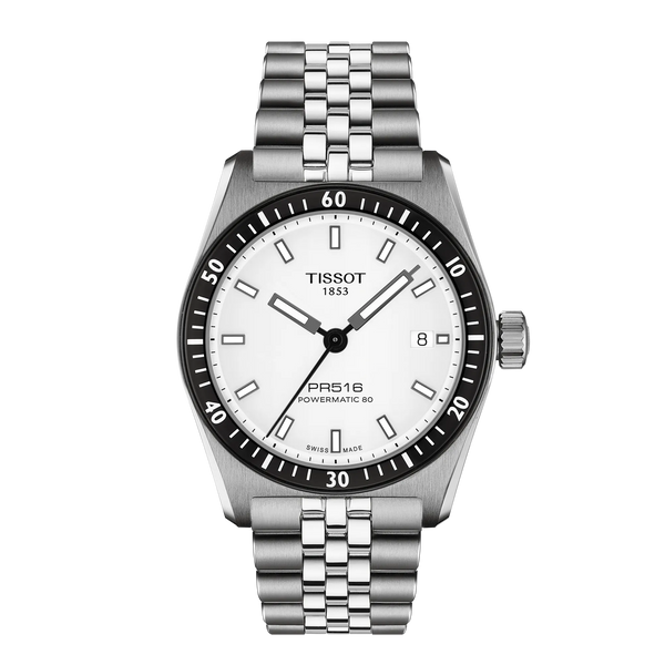 PR516 Powermatic 80 Automatic 38 mm White on Bracelet