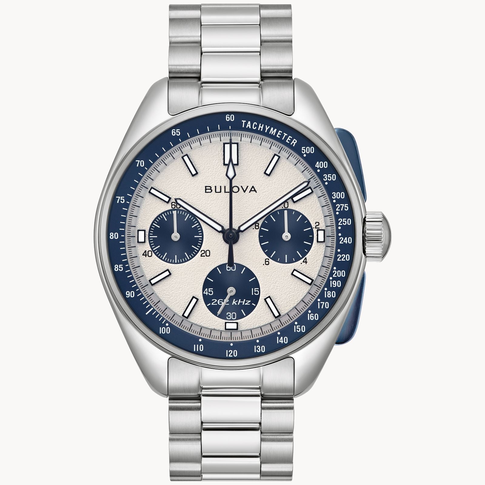 Bulova Chronograph Silver Timepiece Bulova CURV - Green Dial Chronograph - 96A297 | Illinois  main image 2