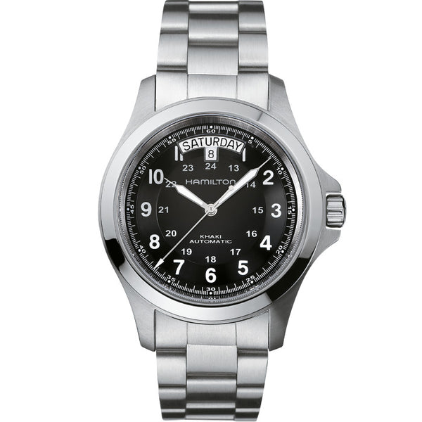 時計 Hamilton Khaki King Automatic Khaki Field King Auto Black * – Trifecta
