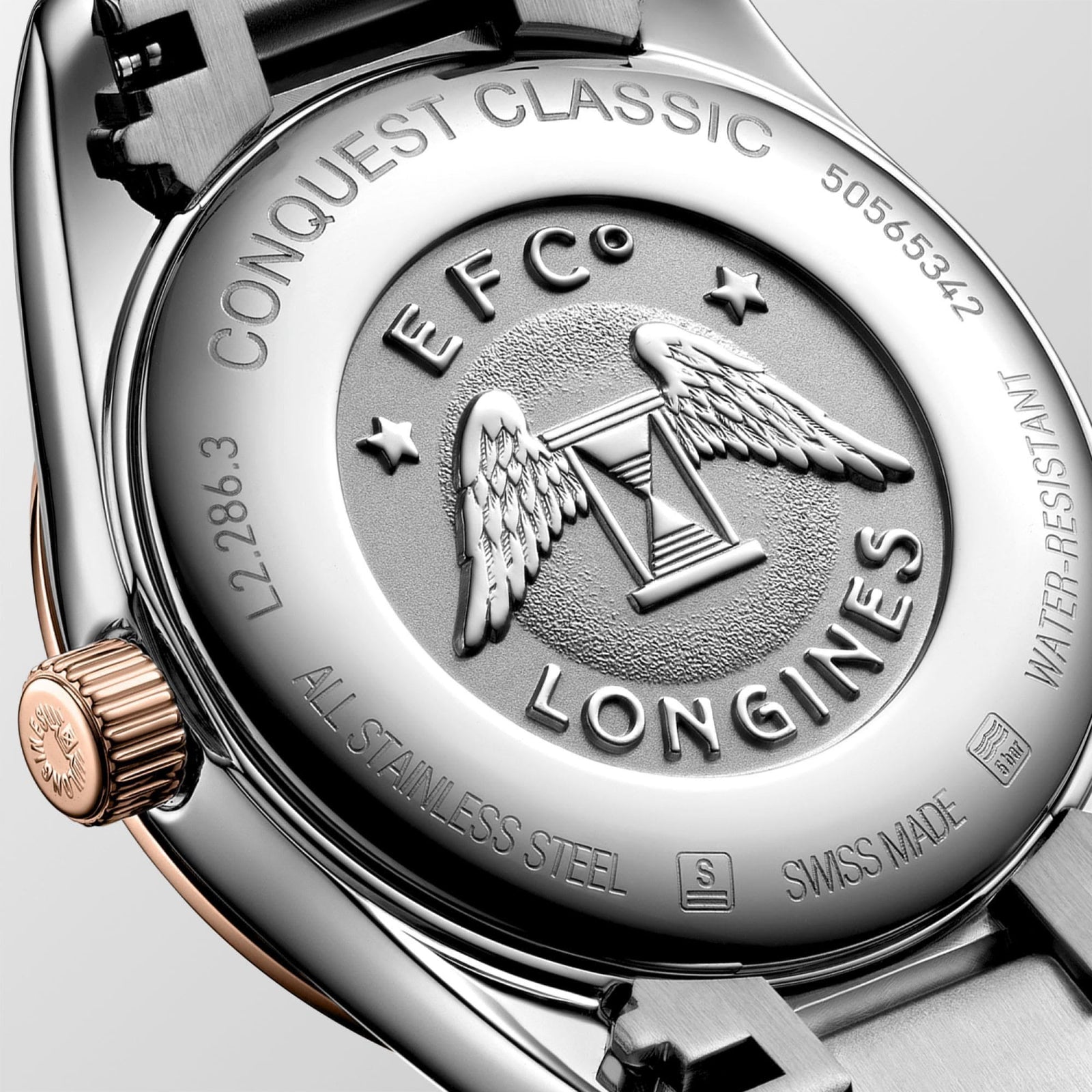 稀少LONGINES(ロンジン)Conquest Classic Diamonds Ladies Watch Longines Conquest Classic Women's Automatic RG SS Diamond